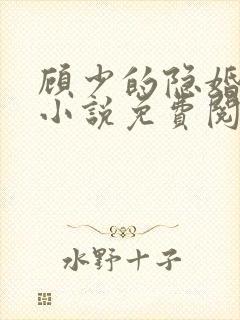 顾少的隐婚罪妻小说免费阅读