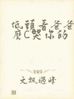 低头看爸爸是怎么C哭你的