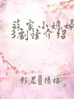 苏家小媳妇1V3剧情介绍