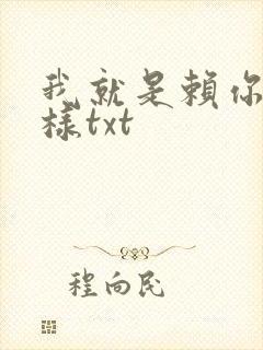 我就是赖你 怎样txt