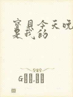 宝贝今天晚上你是我的