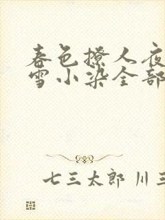 春色撩人夜未央雪小染全部小说