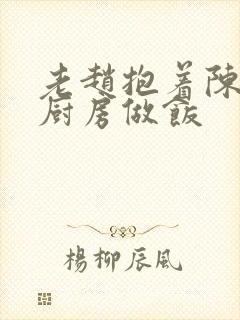 老赵抱着陈婷在厨房做饭