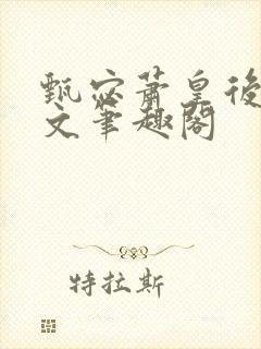 甄宓萧皇后高干文笔趣阁