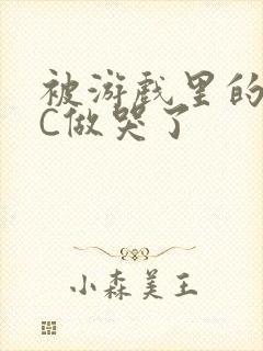 被游戏里的NPC做哭了