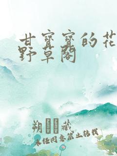 甘宝宝的花苞澜野草阁