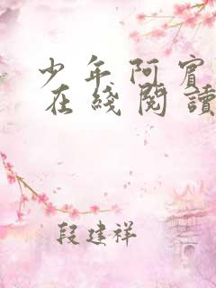 少 年 阿 宾 在 线 阅 读