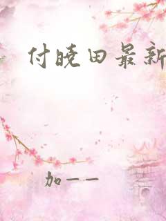 付晓田最新消息