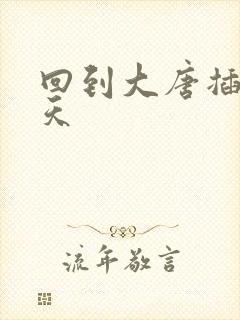 回到大唐插武则天