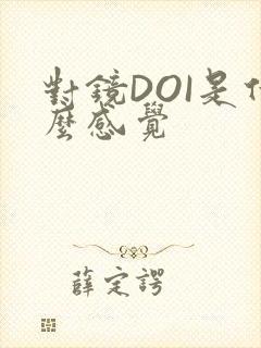 对镜DOI是什么感觉