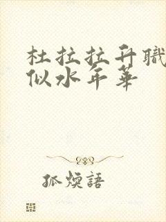 杜拉拉升职记之似水年华