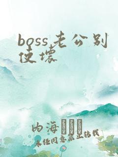 boss老公别使坏