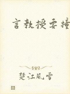 言教授要撞坏了