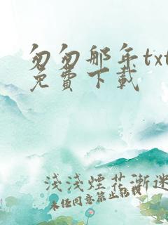 匆匆那年txt免费下载