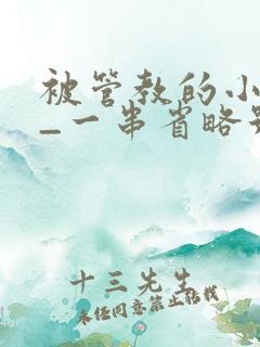 被管教的小美人_一串省略号_