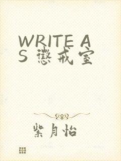 WRITE AS 惩戒室