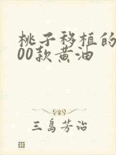 桃子移植的1000款黄油