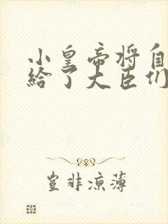 小皇帝将自己赏给了大臣们