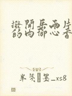 拨开岳两片肥嫩的肉御心香帅