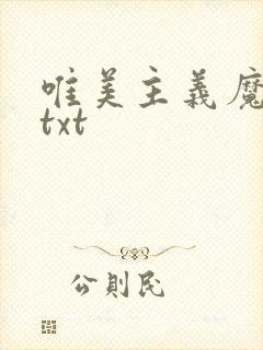 唯美主义魔法师txt