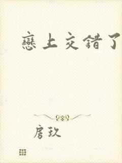 恋上交错了的诗