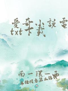 爱奇小说电子书txt下载
