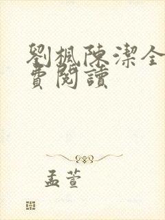 刘枫陈洁全文免费阅读