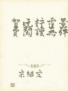 贺晚柠霍景潇免费阅读无弹窗