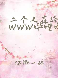 二个人在线观看WWW哔哩哔哩