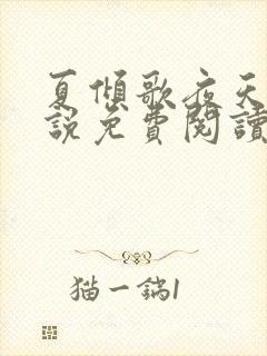 夏倾歌夜天承小说免费阅读