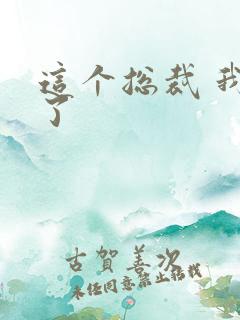 这个总裁 我要了