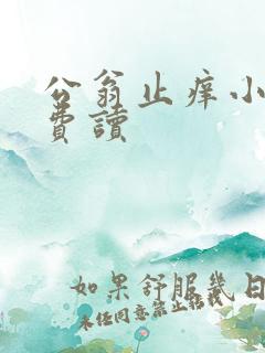 公翁止痒小说免费读