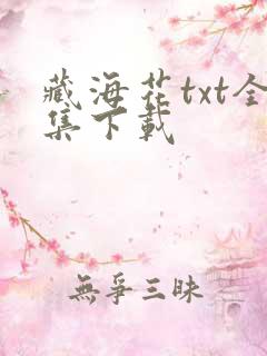 藏海花txt全集下载