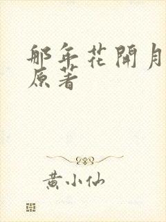 那年花开月正圆原著