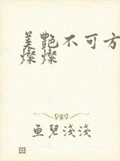 美艳不可方物耿灿灿