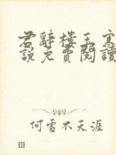 君辞楼玉寒的小说免费阅读