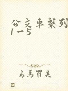 公交车系列合集1一5