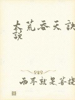 太荒吞天诀 小说
