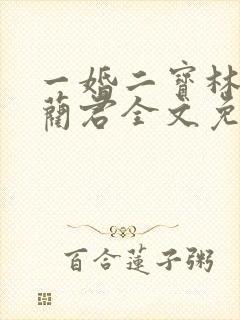 一婚二宝林羞寒蔺君全文免费阅读小说