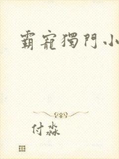 霸宠独门小娇妻