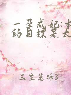一孕成妃:本宫的目标是太后
