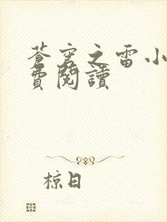 苍穹之雷小说免费阅读