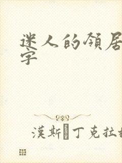 迷人的领居中文字