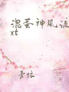 混蛋神风流史txt