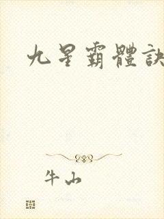 九星霸体诀小说