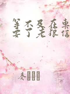 等不及在车里就要了老狼信息