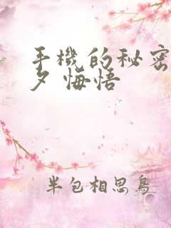 手机的秘密 七夕 悔悟