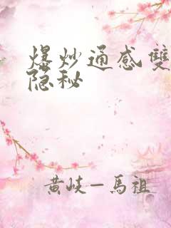 爆炒通感双胞胎隐秘