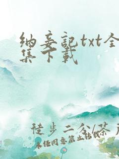 纳妾记txt全集下载