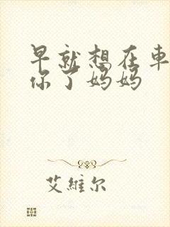 早就想在车里要你了妈妈